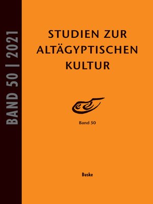 cover image of Studien zur Altägyptischen Kultur Band 50